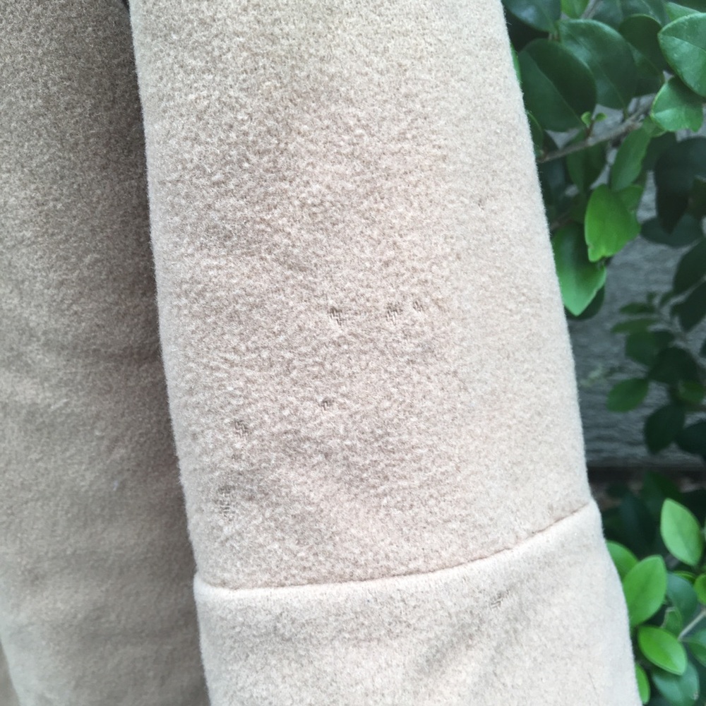 Tan Leopard Safari Winter Wool Vintage Coat Jacket - Picture 5 of 6